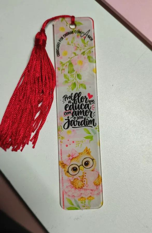 Marcador de página com tassel