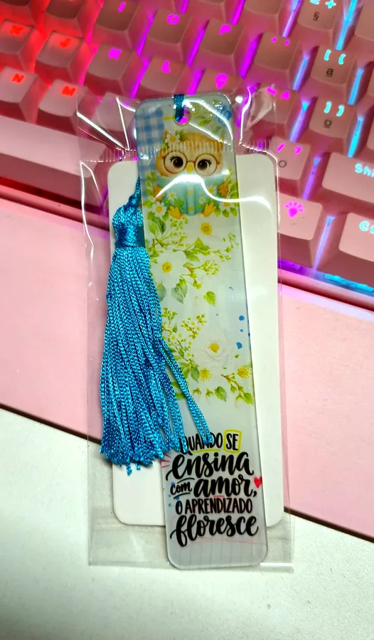 Marcador de página com tassel